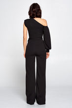 Load image into Gallery viewer, Boss Asymmetrical Sleeve Jumpsuit