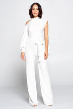 Load image into Gallery viewer, Boss Asymmetrical Sleeve Jumpsuit
