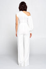 Load image into Gallery viewer, Boss Asymmetrical Sleeve Jumpsuit