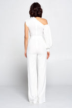 Load image into Gallery viewer, Boss Asymmetrical Sleeve Jumpsuit
